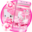Pink Princess Kitty Doll Launcher Theme 🎀