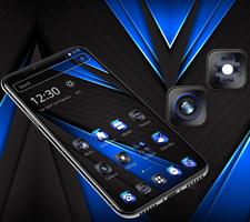 Cool Black Neon Simple Launcher Theme 💫 Ekran Görüntüsü 3