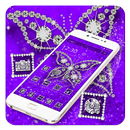 Purple Diamond Butterfly Wallpaper Theme🦋 APK