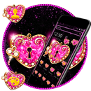 Pink Heart Shiny Diamond theme 💝 APK