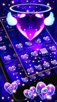 neon wings heart Theme imagem de tela 1