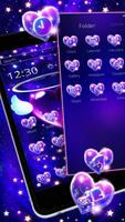 neon wings heart Theme imagem de tela 3
