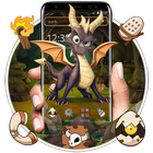 Stone age Dragon Theme ícone