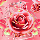 Pink Gold Rose Glitter Romantic Theme-APK