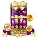 Golden Purple Luxury Launcher Theme 🎀 APK