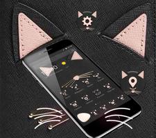 Black Leather Kitty Theme स्क्रीनशॉट 1