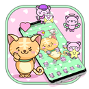 Cute Kawaii Cat theme APK