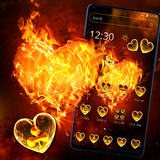 Fire Love Heart Launcher Theme 💖 ícone
