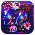 ”Neon Love Finger Theme