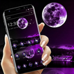Purple Moon Light Night Launcher Theme 🌕