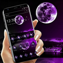 Purple Moon Light Night Launcher Theme 🌕 APK