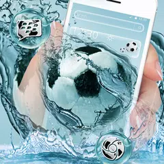 スポーツサッカー水ドロップテーマ アプリダウンロード