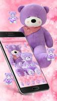 Lavender Teddy Bear Pink Purple Plush Toy Theme скриншот 2