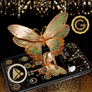 Golden Black Luxury Butterfly Theme 🦋 APK