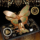 Golden Black Luxury Butterfly Theme 🦋 icon