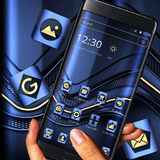 Blue Metallic Business Launcher Theme 💙 simgesi