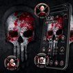 Red Black Blood Skull Launcher Theme 💀