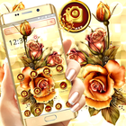 Golden Rose Shiny Flower Launcher Theme 🌻 simgesi