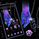 Galaxy Hand in Hand Romantic Love Theme APK