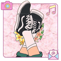 Pink Fashion Shoes Cartoon Theme