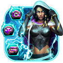 Cool Thunder Girl Theme APK