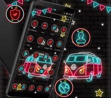 Neon Light Speed Launcher Theme 💖✨ Screenshot 3