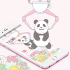 Cute Cartoon Panda Launcher Theme icône