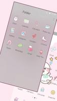 Cute Cartoon Bunny Rabbit Launcher Theme screenshot 2