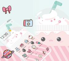 Cute Cartoon Sweetie Emoji Theme โปสเตอร์