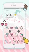 tema de emoji e cupcake de sobremesa fofa imagem de tela 1