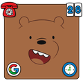 Brown Teddy Bear Cartoon Theme