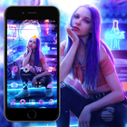 Fancy Neon Trendy Sexy Girl Launcher Theme icône