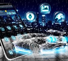 1 Schermata Rainy Water Car Theme