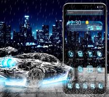 2 Schermata Rainy Water Car Theme