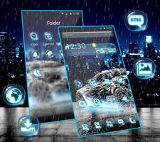 3 Schermata Rainy Water Car Theme