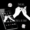 Hand in Hand Love Black Darling Theme aplikacja