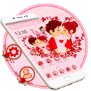 Valentine Love Couple Launcher Theme 🌹 APK