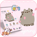 Pink Cute Pusheen Kitty Theme APK