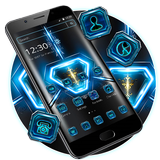 Blue Technology Light Launcher Theme icon