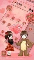 Kawaii Love Couple Theme 截圖 3