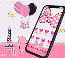 Pink Minnie Wave Point Bowknot Theme captura de pantalla 3