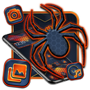 Orange Black Spider Theme APK