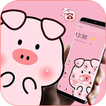 Pink Cute Cartoon Piggy Theme