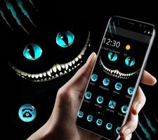 Dark Evil Smile Cat Theme poster