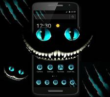 Dark Evil Smile Cat Theme capture d'écran 2