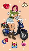 Biker Girl Theme ảnh chụp màn hình 1