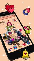 Biker Girl Theme স্ক্রিনশট 2