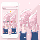Pink Fashion Shoes Cartoon Theme APK