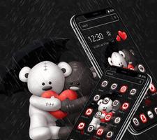 Cute Love Teddy Bear Cartoon Theme capture d'écran 3