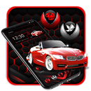 Red Black Luxury Car Launcher Theme 🚗 APK
